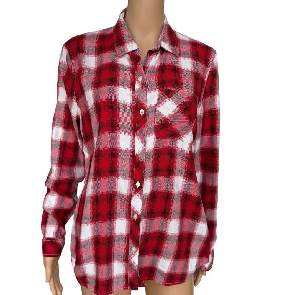 Gap Tartan Flannel cotton blend Long Sleeve Shirt size M
